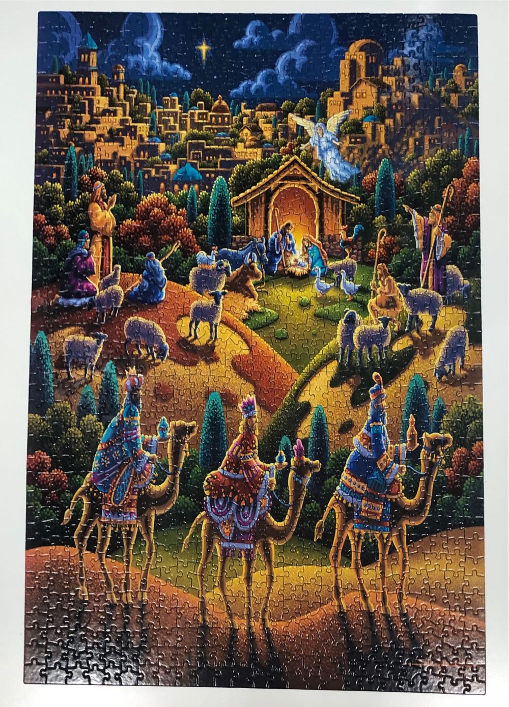 Nativity - Dowdle Folk Art puzzle collectible [Barcode 671095402385] - Main Image 2