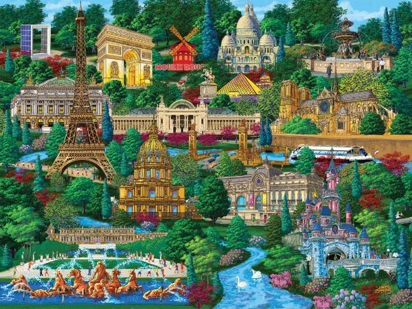 Paris City View - Bits And Pieces puzzle collectible - Main Image 2