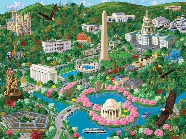Washington DC City View💩🗒️🤔 - Bits And Pieces puzzle collectible - Main Image 2