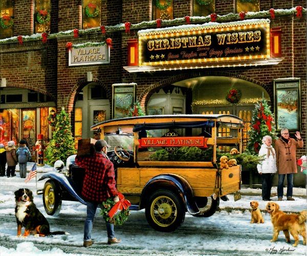 Classic Christmas - Village Playhouse - Ceaco puzzle collectible - Main Image 2