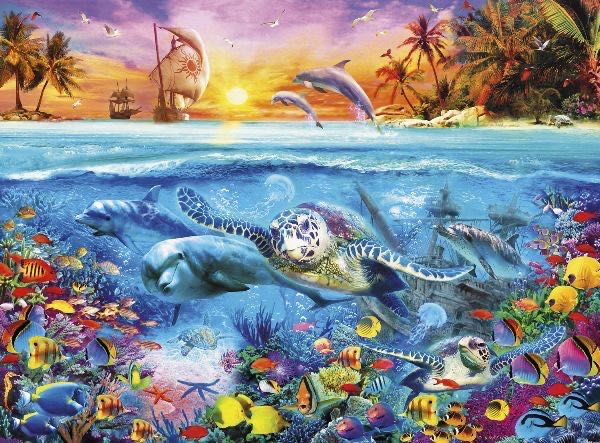 Turtle Reef - Buffalo Games puzzle collectible - Main Image 2