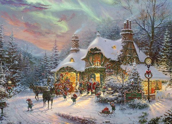 Santa’s Night Before Christmas - Ceaco puzzle collectible - Main Image 2