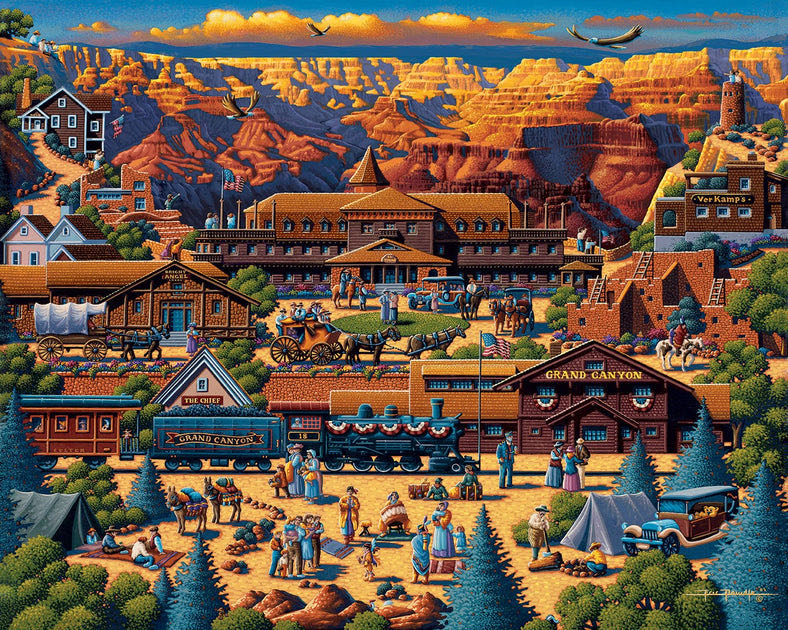 Grand Canyon - NEW - Dowdle Puzzles puzzle collectible [Barcode 671095001038] - Main Image 2