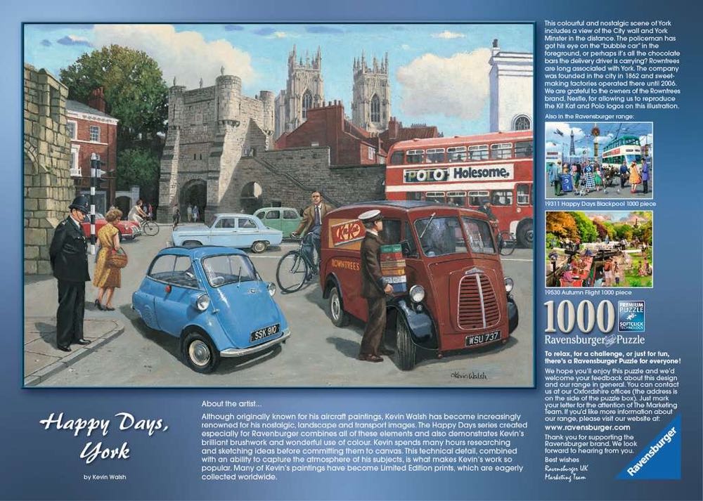 Happy Days York (Saskia Lenen) - Ravensburger puzzle collectible [Barcode 4005556192922] - Main Image 3