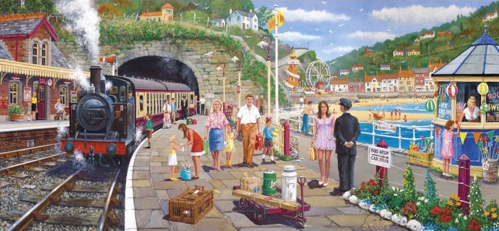 Seaside Train - Gibsons puzzle collectible [Barcode 5012269040319] - Main Image 2