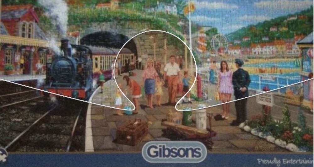 Seaside Train - Gibsons puzzle collectible [Barcode 5012269040319] - Main Image 4