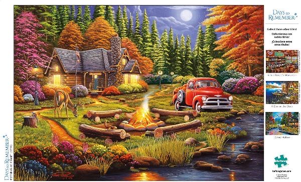 Evening At Camp (The Woodsmen) - Buffalo puzzle collectible - Main Image 3