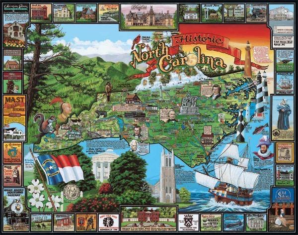 Historic North Carolina (v) NFT - White Mountain puzzle collectible - Main Image 2