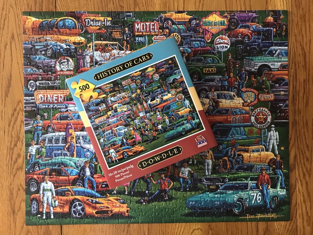 History of Cars - Dowdle Folk Art puzzle collectible - Main Image 2