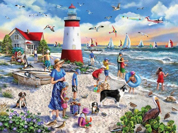 Lighthouse Beach - White Mountain puzzle collectible - Main Image 2
