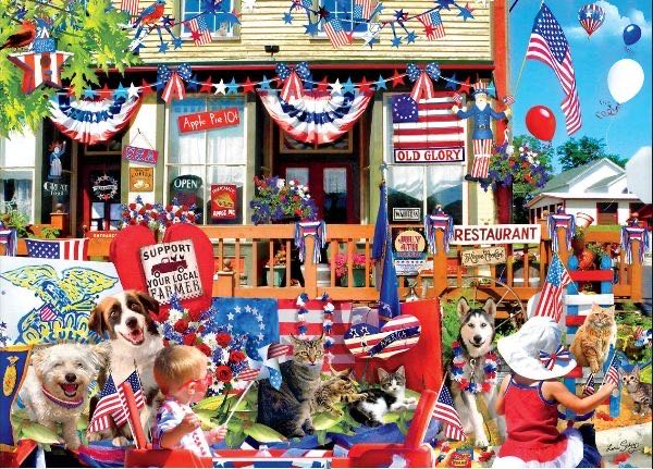 Mainstreet Celebration - Buffalo Games puzzle collectible - Main Image 2