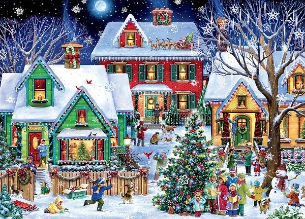 Classic Christmas - Christmas Houses - Ceaco puzzle collectible - Main Image 2