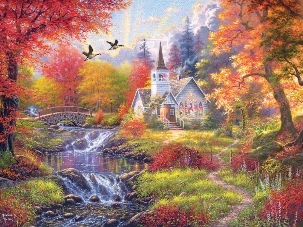Woodland Church (UV) 🧩 - Craz-Z-Art puzzle collectible - Main Image 2