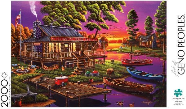 Geno Peoples: Stephanie’s Canoe Rental - Buffalo Games puzzle collectible - Main Image 3