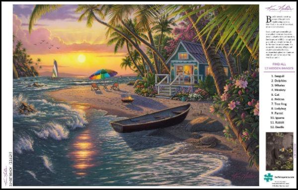 Sunset Beach - Buffalo Games & Puzzles puzzle collectible - Main Image 3