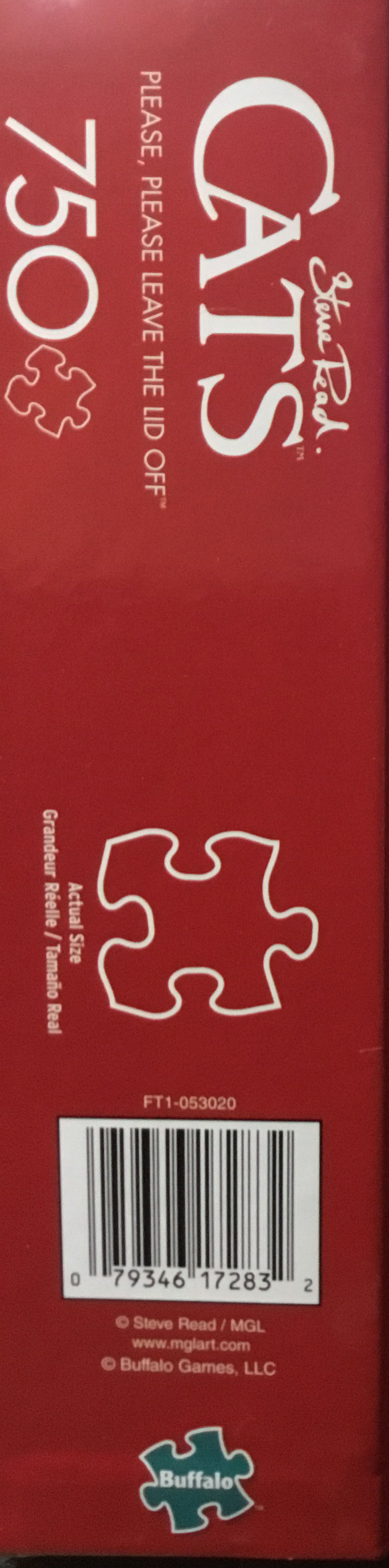 Cats - Please, Please Leave The Lid Off - Buffalo Games puzzle collectible [Barcode 079346172832] - Main Image 3
