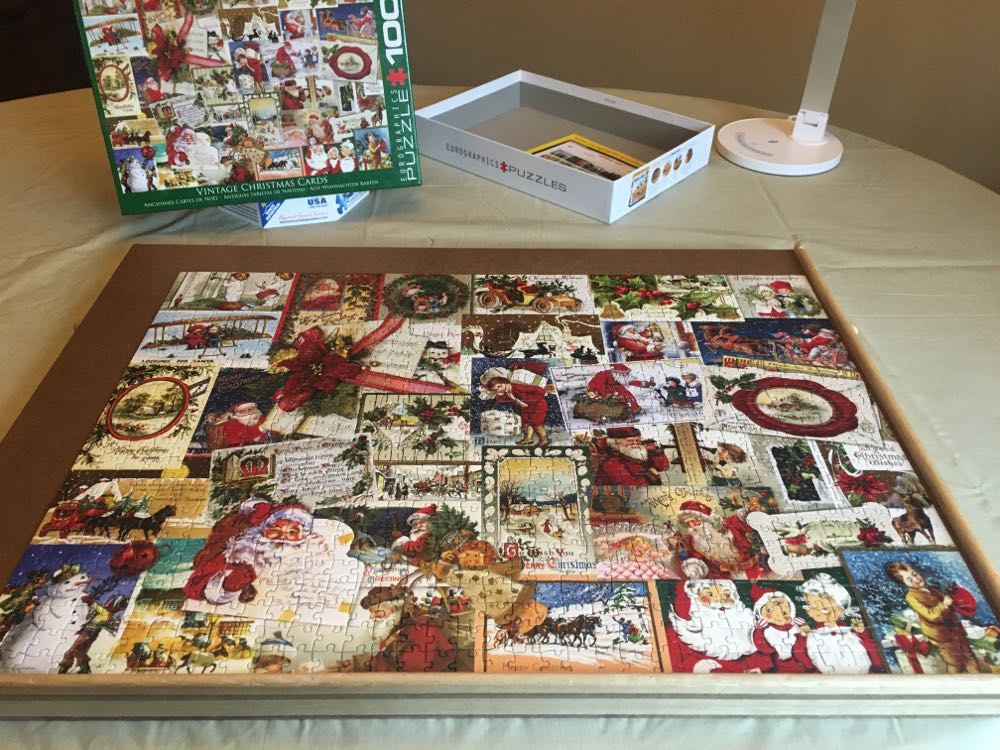 Vintage Christmas Cards - Eurographics puzzle collectible [Barcode 628136607841] - Main Image 2