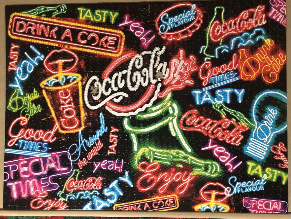 Coca-cola Neon - Buffalo Games puzzle collectible [Barcode 079346112760] - Main Image 2