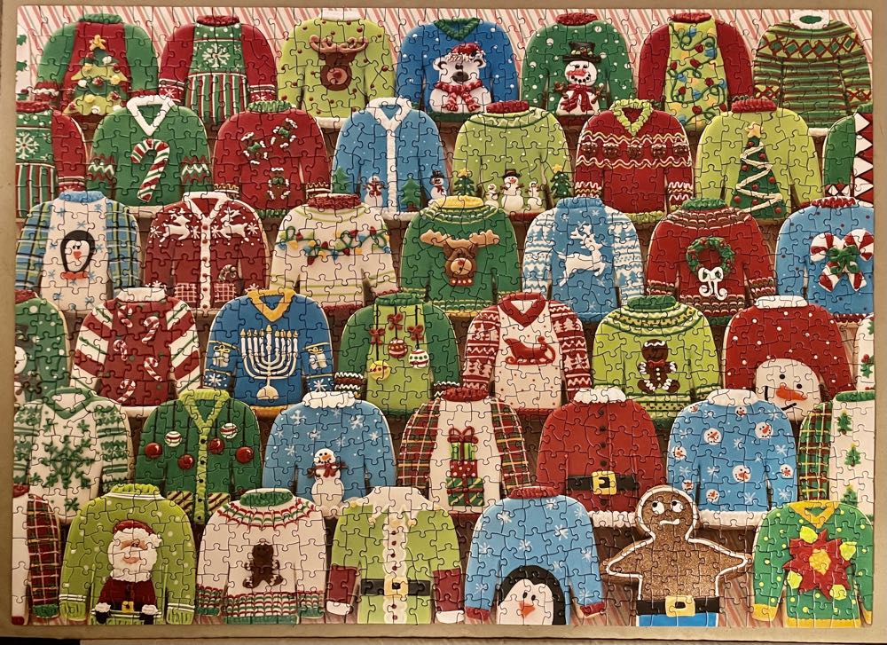 Ugly Christmas Sweaters - Cobble Hill puzzle collectible [Barcode 625012518574] - Main Image 3