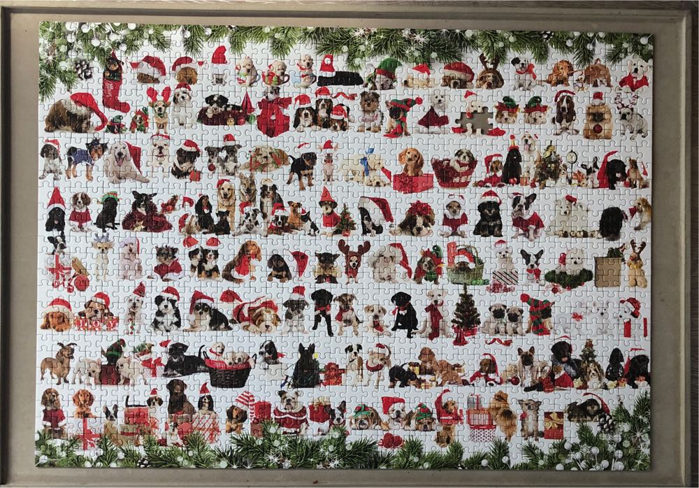 Holiday Dogs - EuroGraphics puzzle collectible [Barcode 628136609395] - Main Image 2