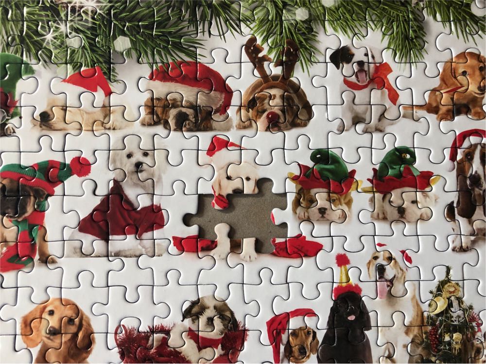Holiday Dogs - EuroGraphics puzzle collectible [Barcode 628136609395] - Main Image 3