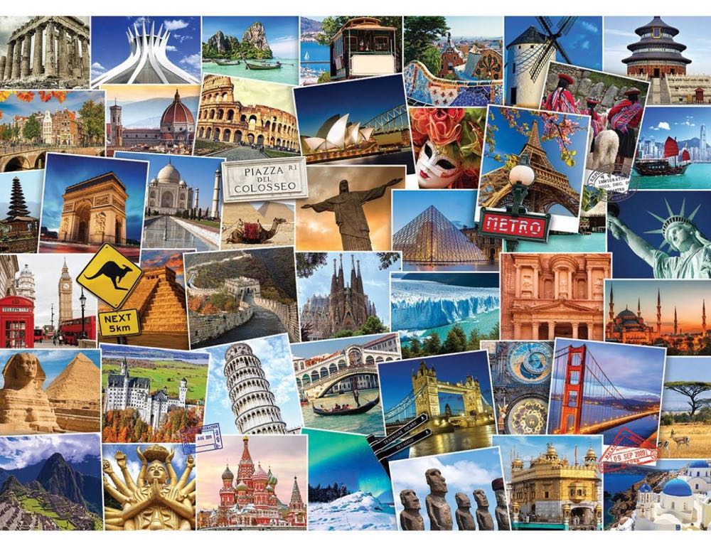 Globetrotter World - Eurographics puzzle collectible [Barcode 628136607513] - Main Image 2