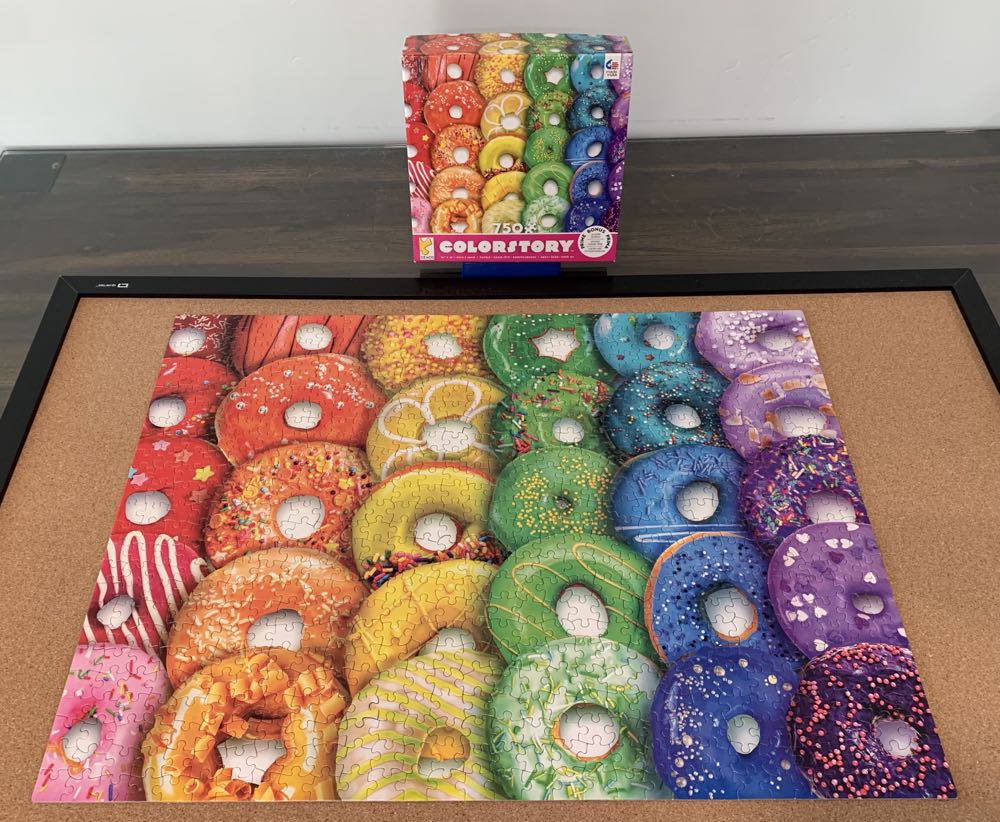 Rainbow Donuts - Ceaco puzzle collectible [Barcode 021081291828] - Main Image 3