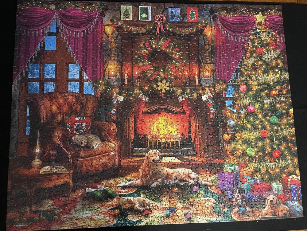 Cozy Christmas - Springbok puzzle collectible [Barcode 091683108770] - Main Image 2