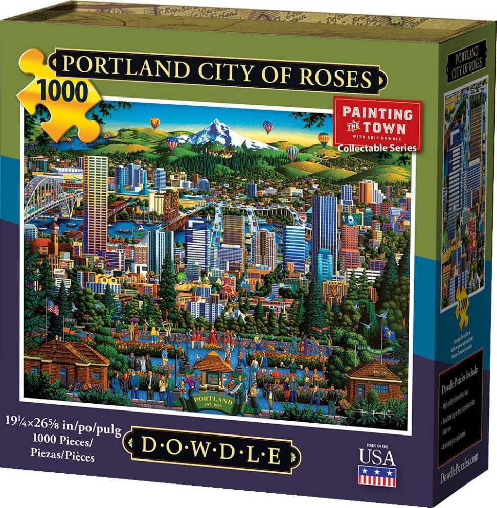 Portland City Of Roses 🌹 - Dowdle 🇺🇸 puzzle collectible [Barcode 671095402897] - Main Image 2