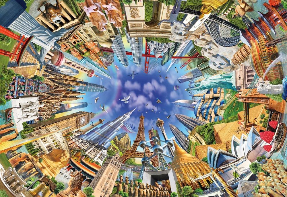 World Landmarks 360 Degree - Buffalo puzzle collectible [Barcode 079346020911] - Main Image 2