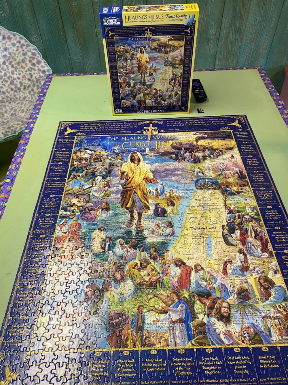 Healings Of Jesus - White Mountain 🇺🇸 puzzle collectible [Barcode 724819263943] - Main Image 3