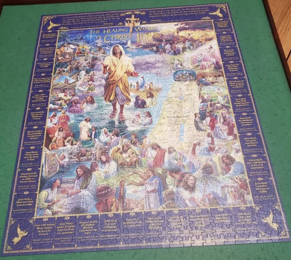 Healings Of Jesus - White Mountain 🇺🇸 puzzle collectible [Barcode 724819263943] - Main Image 4