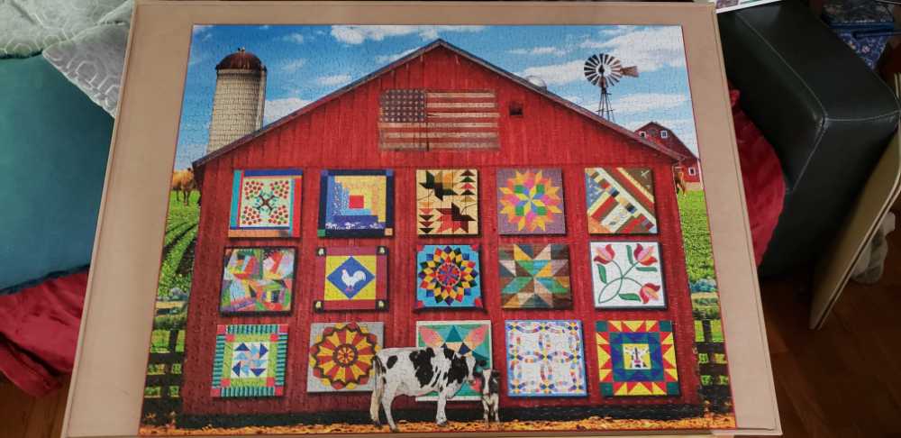 Barn Quilts - White Mountain Puzzles puzzle collectible [Barcode 724819262427] - Main Image 4