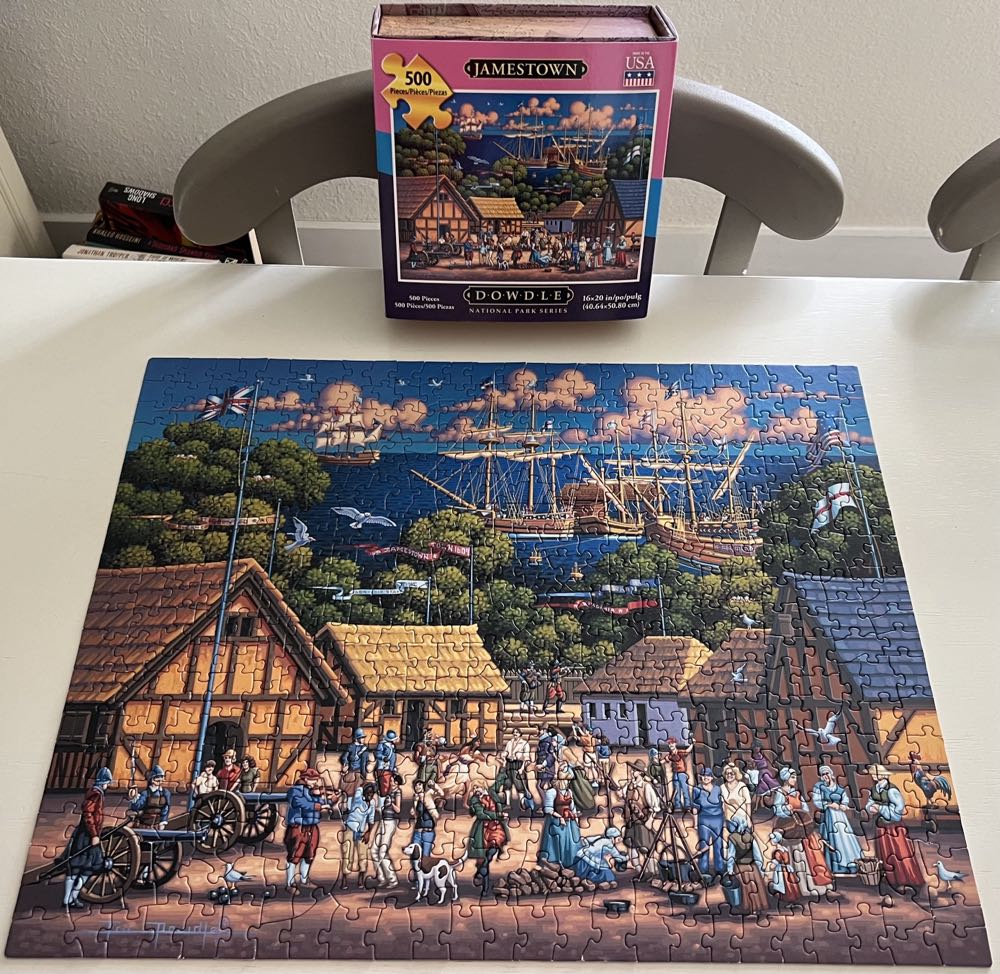 Jamestown - Dowdle Folk Art puzzle collectible [Barcode 671095203623] - Main Image 3