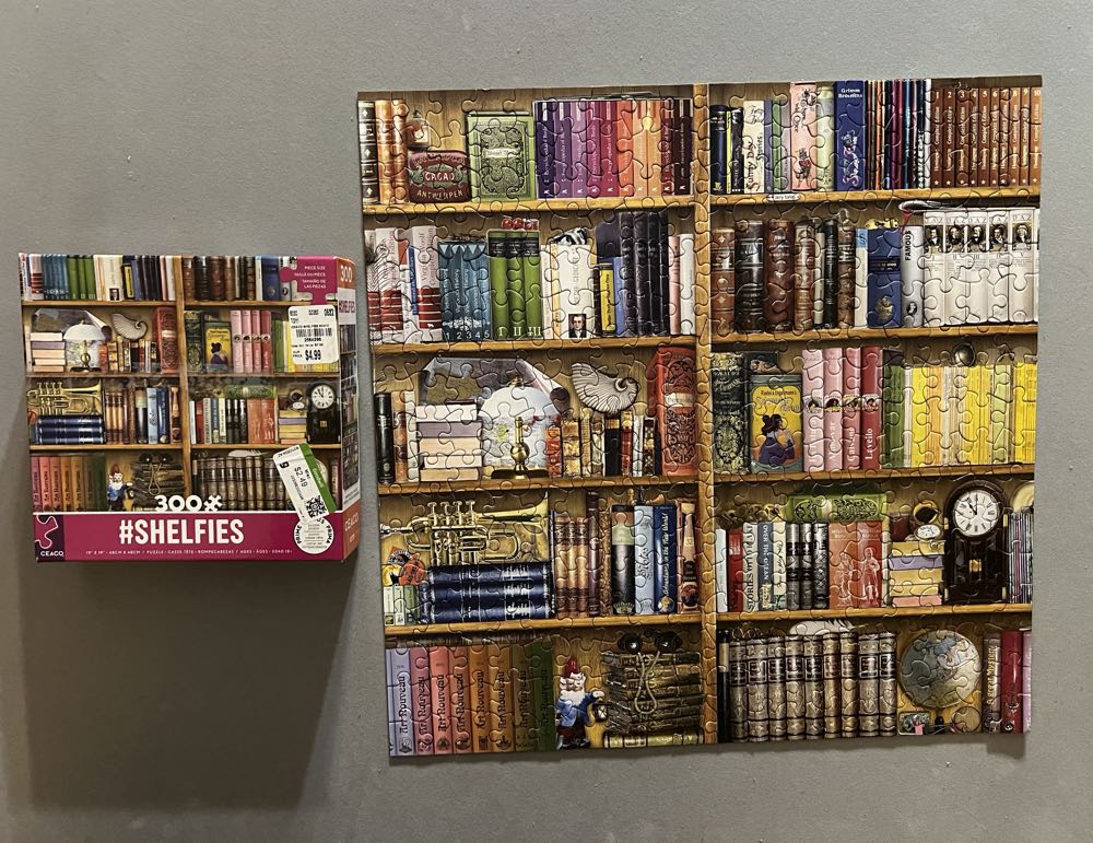 Library Shelf -  Ceaco puzzle collectible [Barcode 021081222266] - Main Image 4