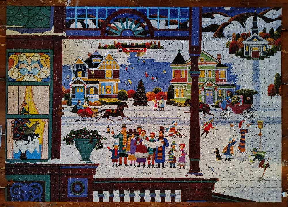 Deck the Halls - Rose Art puzzle collectible [Barcode 072348092009] - Main Image 2