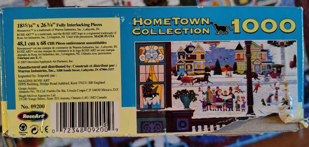 Deck the Halls - Rose Art puzzle collectible [Barcode 072348092009] - Main Image 3