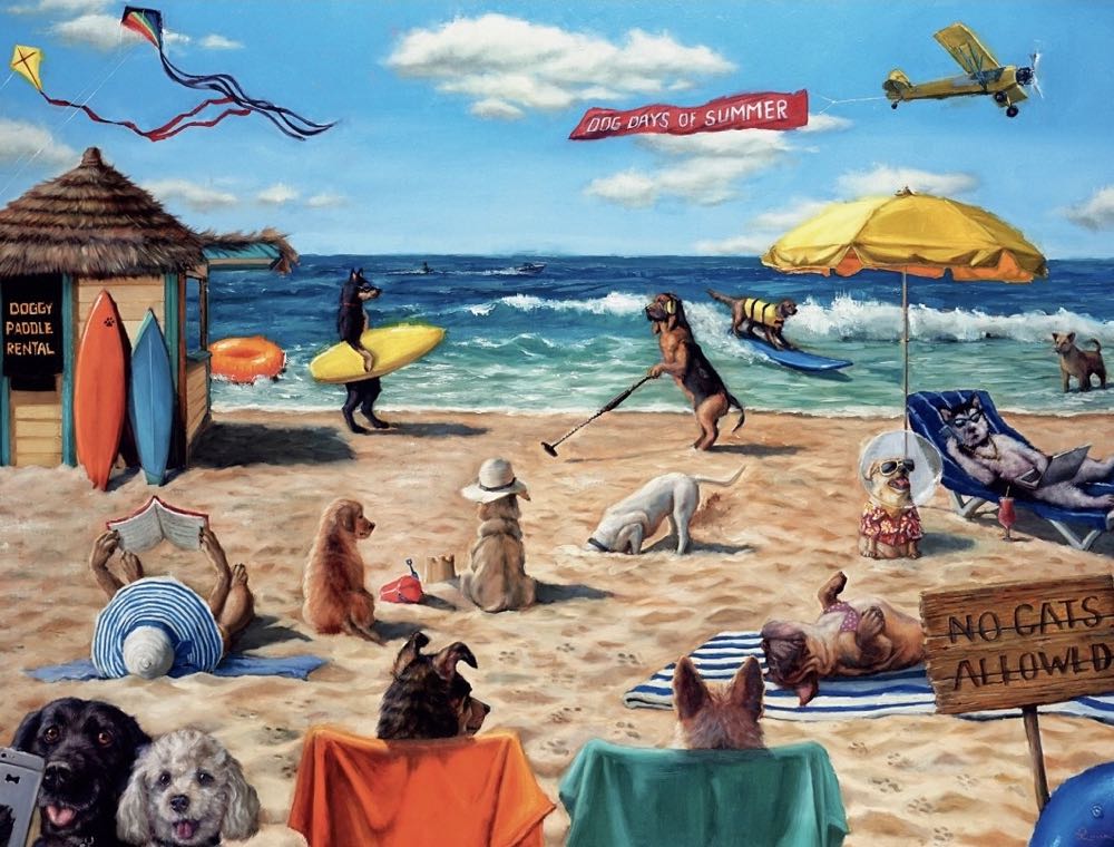 Dog Days - Ruff Summer  - Buffalo puzzle collectible [Barcode 079346173440] - Main Image 2