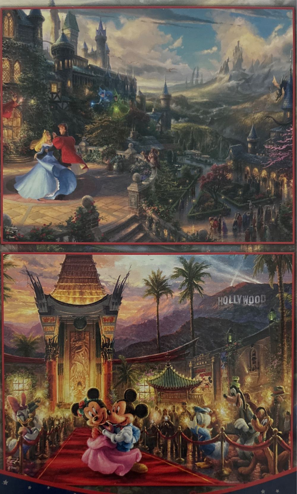 Disney Thomas Kinkade - 4 Pack - Ceaco puzzle collectible [Barcode 021081036740] - Main Image 3