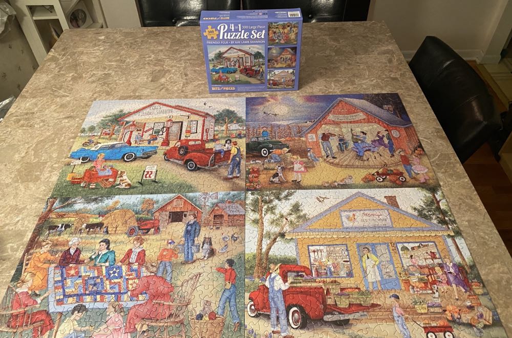 Friendly Folk Puzzle  Set.  - Sue - Bits & Pieces puzzle collectible [Barcode 192949039262] - Main Image 2