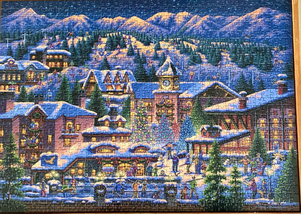 Rocky Mountain Christmas 💎 - Dowdle puzzle collectible [Barcode 671095103084] - Main Image 2