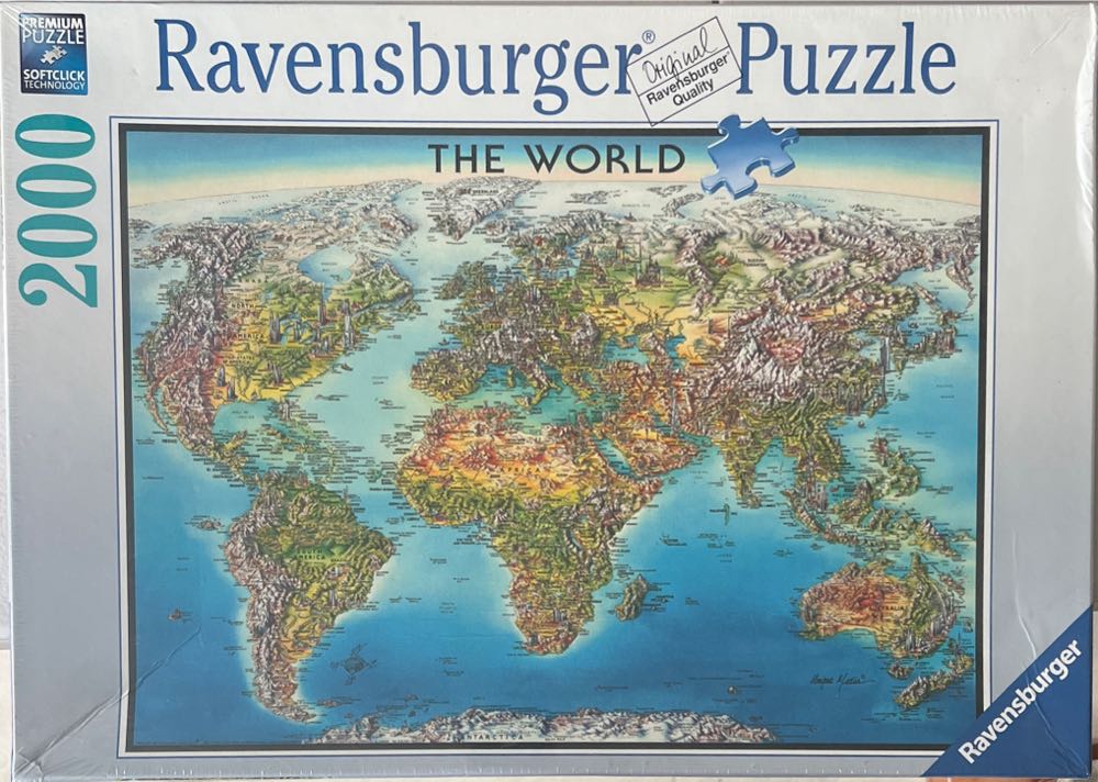 World Map - Ravensburger puzzle collectible [Barcode 4005556166831] - Main Image 2