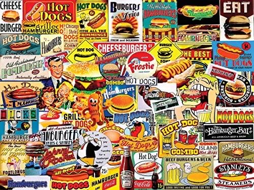 Burgers & Dogs*-410, 6/11/23 - White Mountain Puzzles puzzle collectible [Barcode 724819259113] - Main Image 2