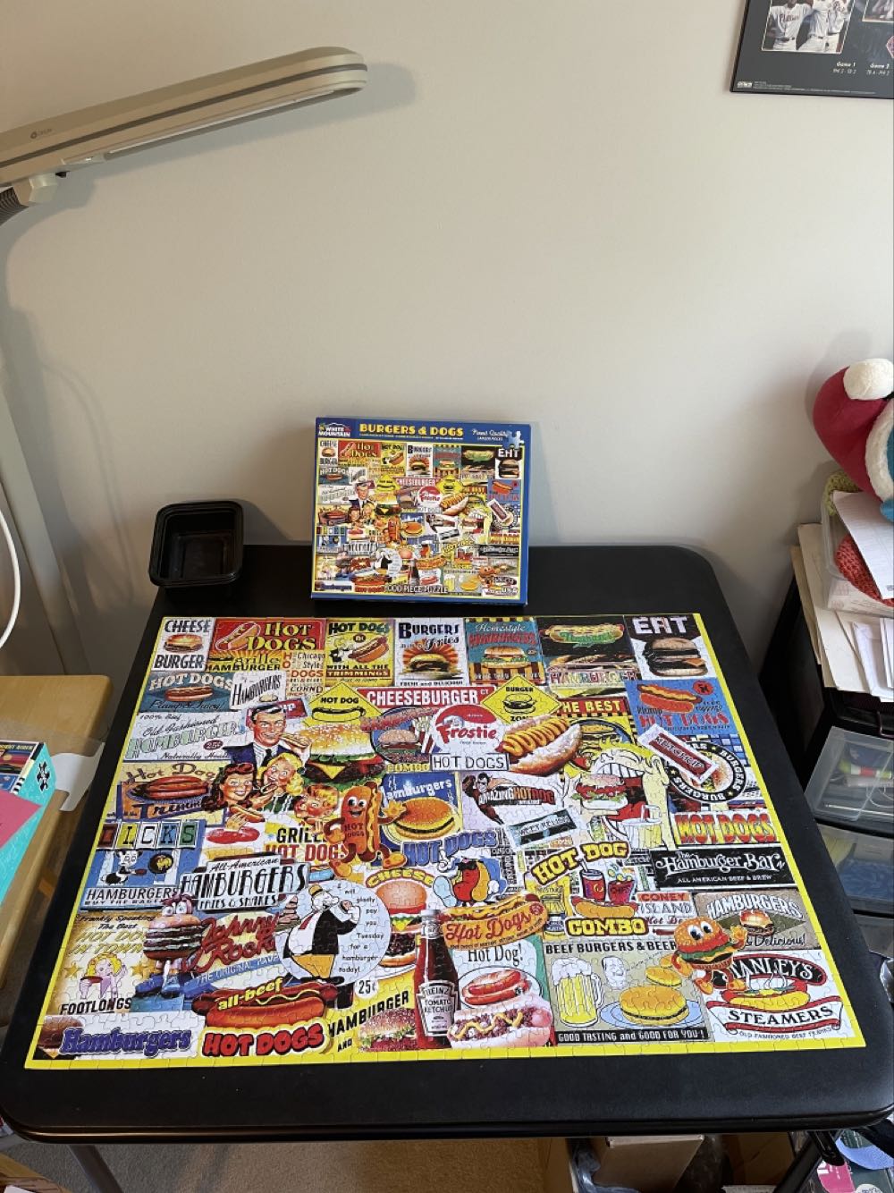 Burgers & Dogs*-410, 6/11/23 - White Mountain Puzzles puzzle collectible [Barcode 724819259113] - Main Image 3