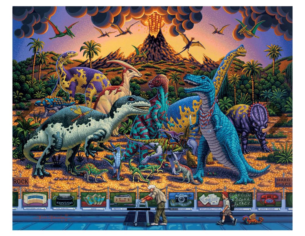 Dinosaur Museum - Ian - Dowdle puzzle collectible [Barcode 671095003360] - Main Image 2