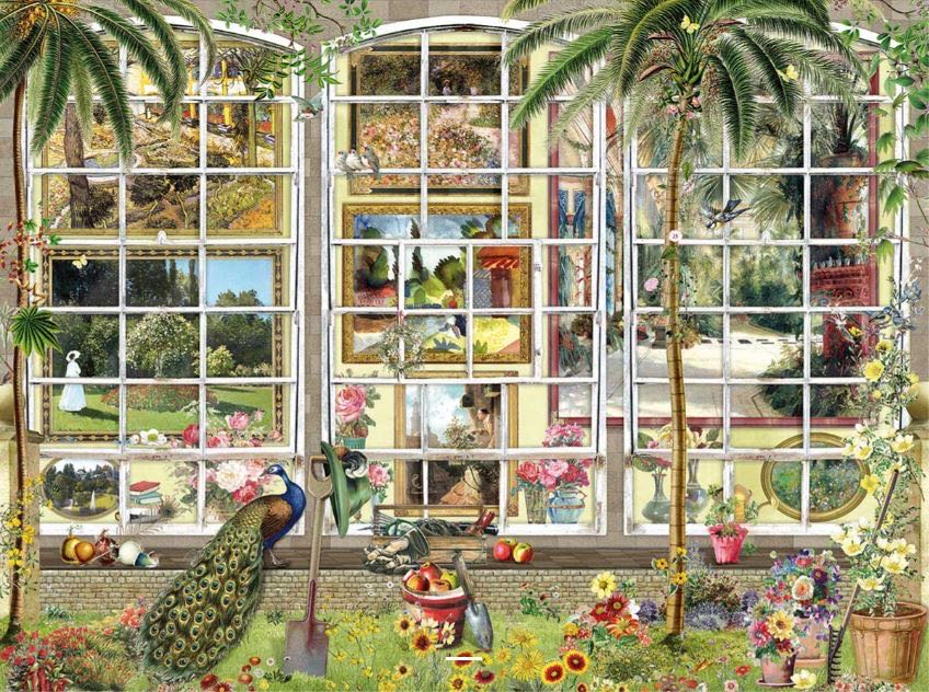 Gardens In Art - SunsOut puzzle collectible [Barcode 796780272507] - Main Image 2