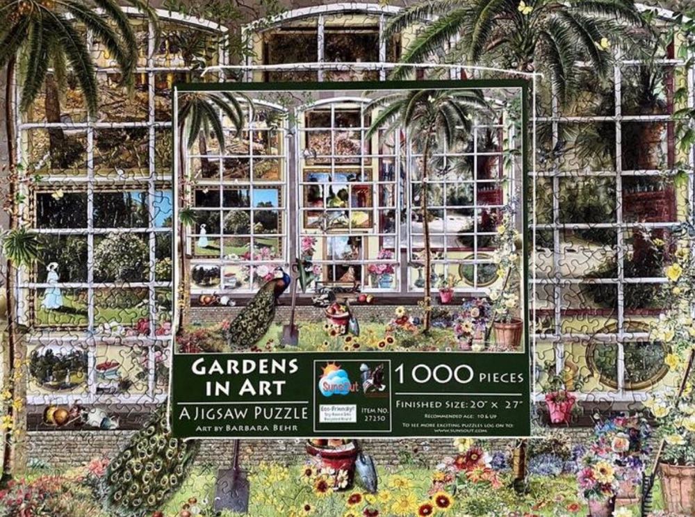 Gardens In Art - SunsOut puzzle collectible [Barcode 796780272507] - Main Image 4