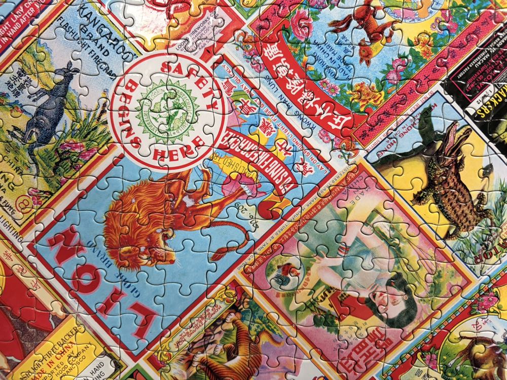 Firecracker Labels - Eeboo puzzle collectible [Barcode 689196508424] - Main Image 3