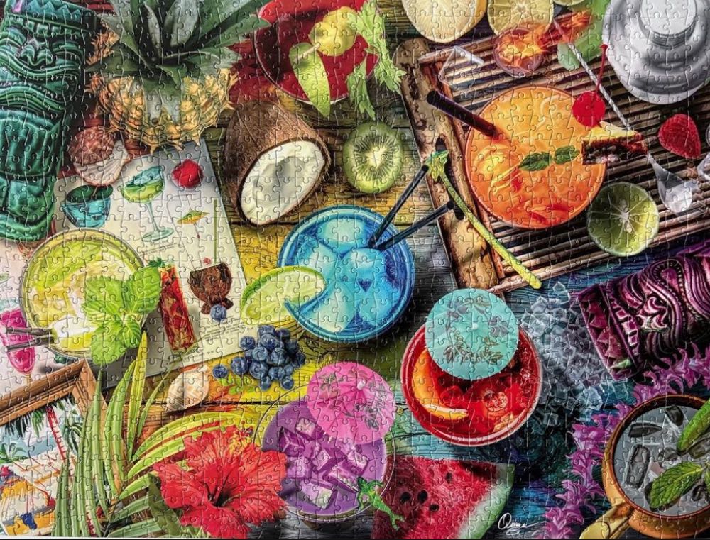 Tiki Evening Delight - Buffalo Games puzzle collectible [Barcode 079346127139] - Main Image 3