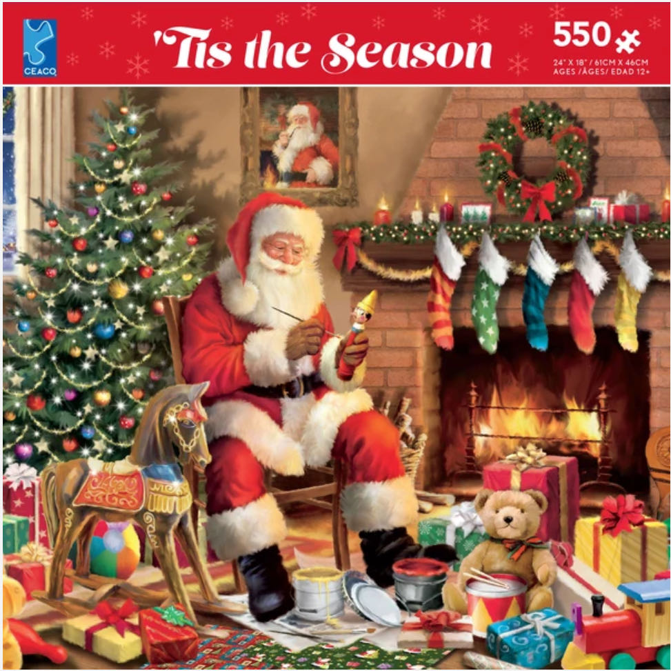 A Visit From Santa (‘Tis The Season) - Ceaco puzzle collectible [Barcode 021081232067] - Main Image 2